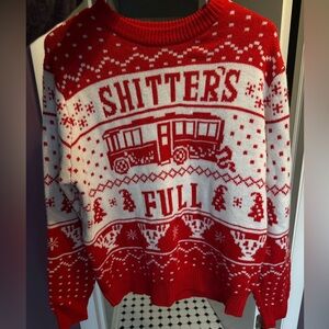 Red and White Festive Sweatshirt
